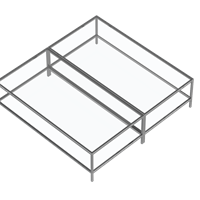 Modern glass coffee table