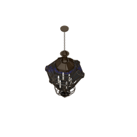 American metal chandelier