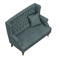American fabric single sofa