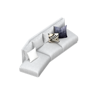 Modern fabric corner sofa