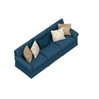 Modern fabric multi-person sofa