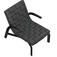 Nordic style leather leisure chair