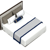 Chinese fabric double bed