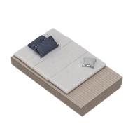 Nordic woodwork double bed