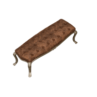 European fabric bed end stool