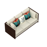 Chinese fabric multi-person sofa