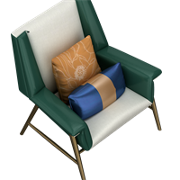 Modern leather art lounge chair