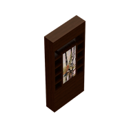 Chinese solid wood decorative frame