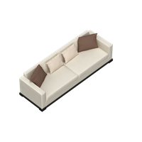Chinese cloth art double sofa
