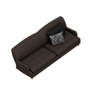 American fabric double sofa