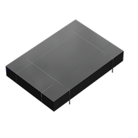 Modern painted coffee table