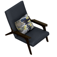 Modern leather art lounge chair