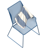 Modern metal lounge chair