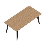 Modern wooden dining table
