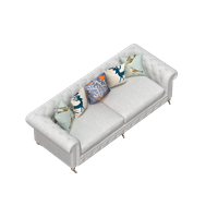 American fabric double sofa