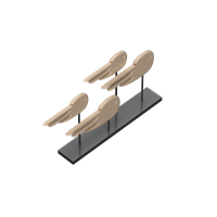 Nordic style wrought iron ornaments