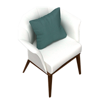 Modern fabric single sofa