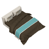 Modern fabric double bed