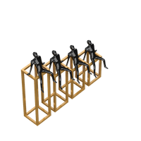 Modern wrought iron ornaments