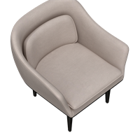 Nordic style fabric dining chair