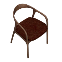 Nordic style wooden dining chair