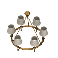 American metal chandelier