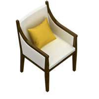 Chinese fabric dining chair