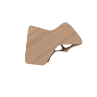 Nordic style wooden coffee table