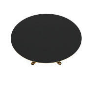 American metal coffee table