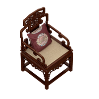 Chinese solid wood lounge chair