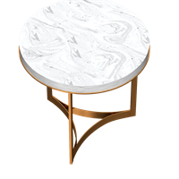 Nordic style marble side