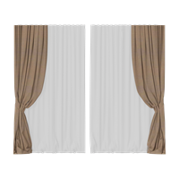 Modern double curtain