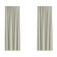 Modern double curtain