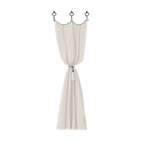 Modern single curtain
