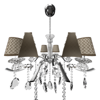 Modern wrought iron chandelier
