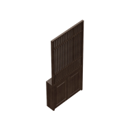 Chinese solid wood partition cabinet