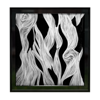 Black and white decorative painting
