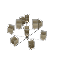 Modern metal chandelier