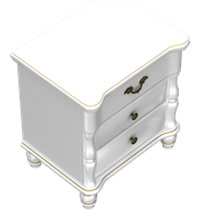 European bedside table