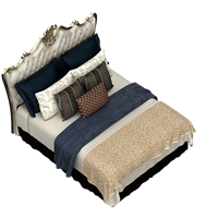 European style fabric double bed