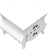 European bedside table